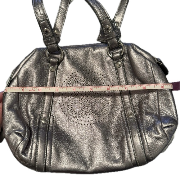 Coach Audrey Gunmetal Mini Leather Bag - Picture 4 of 5